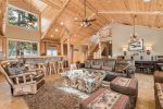 Soaring Vaulted Ceilings and Beautiful Mountain Decor